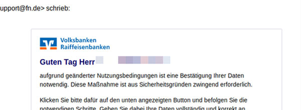 Bank Fur Kirche Und Caritas Eg Paderborn Phishing Mail Sicheres